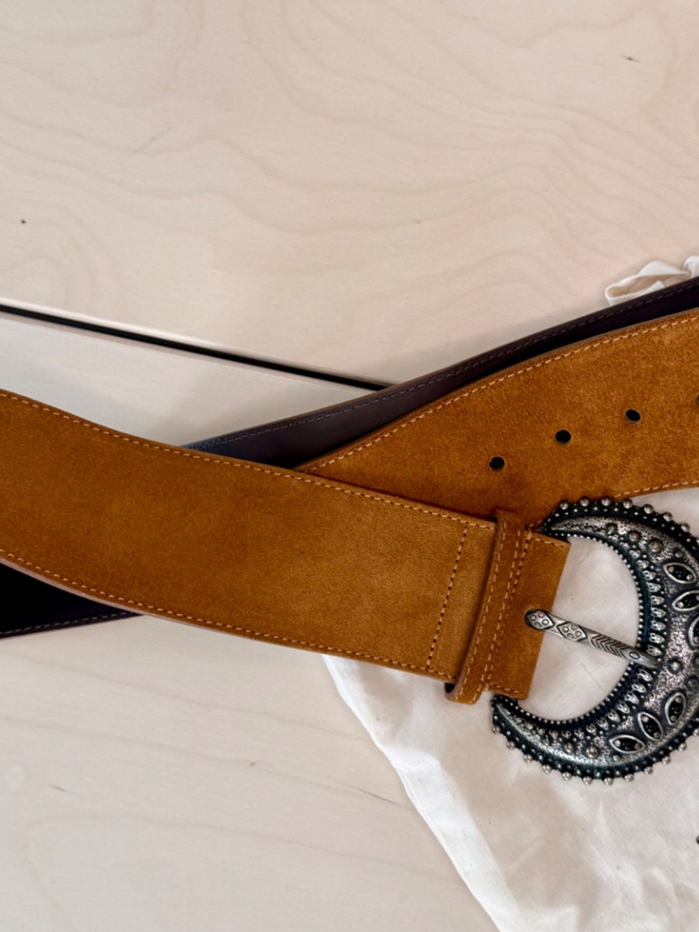 Sezane Louve Belt Camel. - Size 90 - Picture 2 of 3